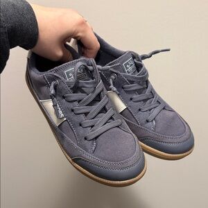 Skechers WOMENS Gray and Navy Sneakers